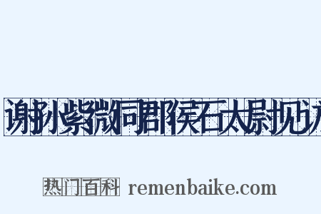 谢孙紫微同郡侯石太尉见访是什么意思的图片